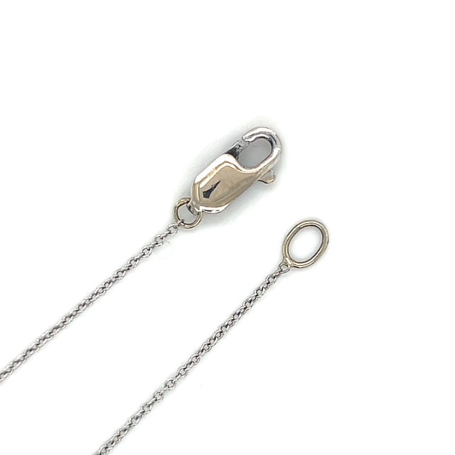 18K White Gold Diamond 16" Necklace