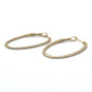 14K Yellow Gold Moissanite Hoop Earrings