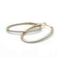 14K Yellow Gold Moissanite Hoop Earrings