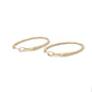 14K Yellow Gold Moissanite Hoop Earrings
