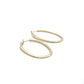14K Yellow Gold Moissanite Hoop Earrings