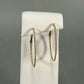 14K Yellow Gold Moissanite Hoop Earrings