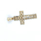 10K Two-Tone Gold Jesus Cross Pendant