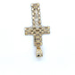 10K Two-Tone Gold Jesus Cross Pendant