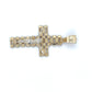 10K Two-Tone Gold Jesus Cross Pendant