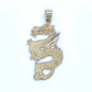 10K Yellow Gold Dragon Pendant