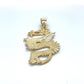 10K Yellow Gold Dragon Pendant