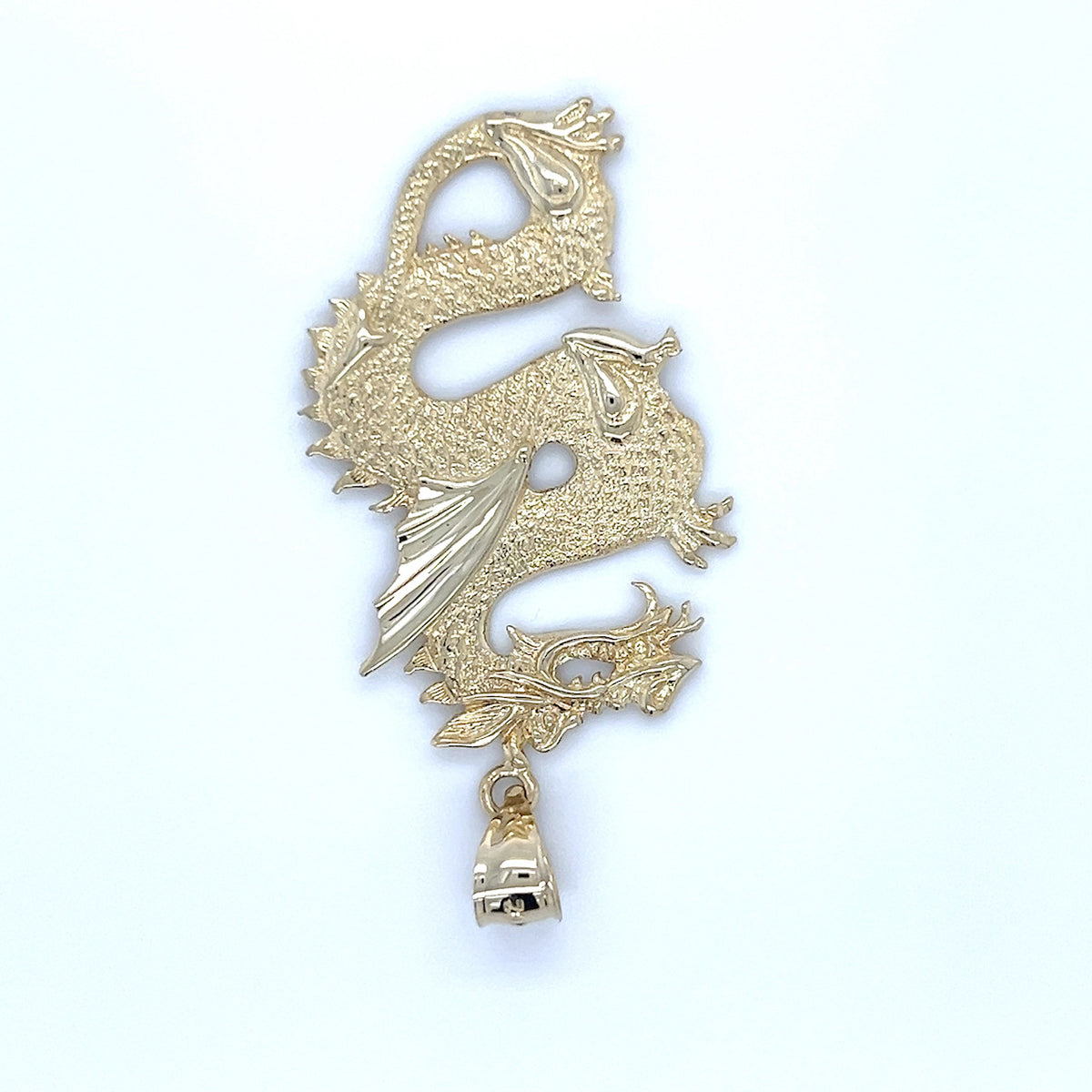 10K Yellow Gold Dragon Pendant
