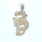 10K Yellow Gold Dragon Pendant