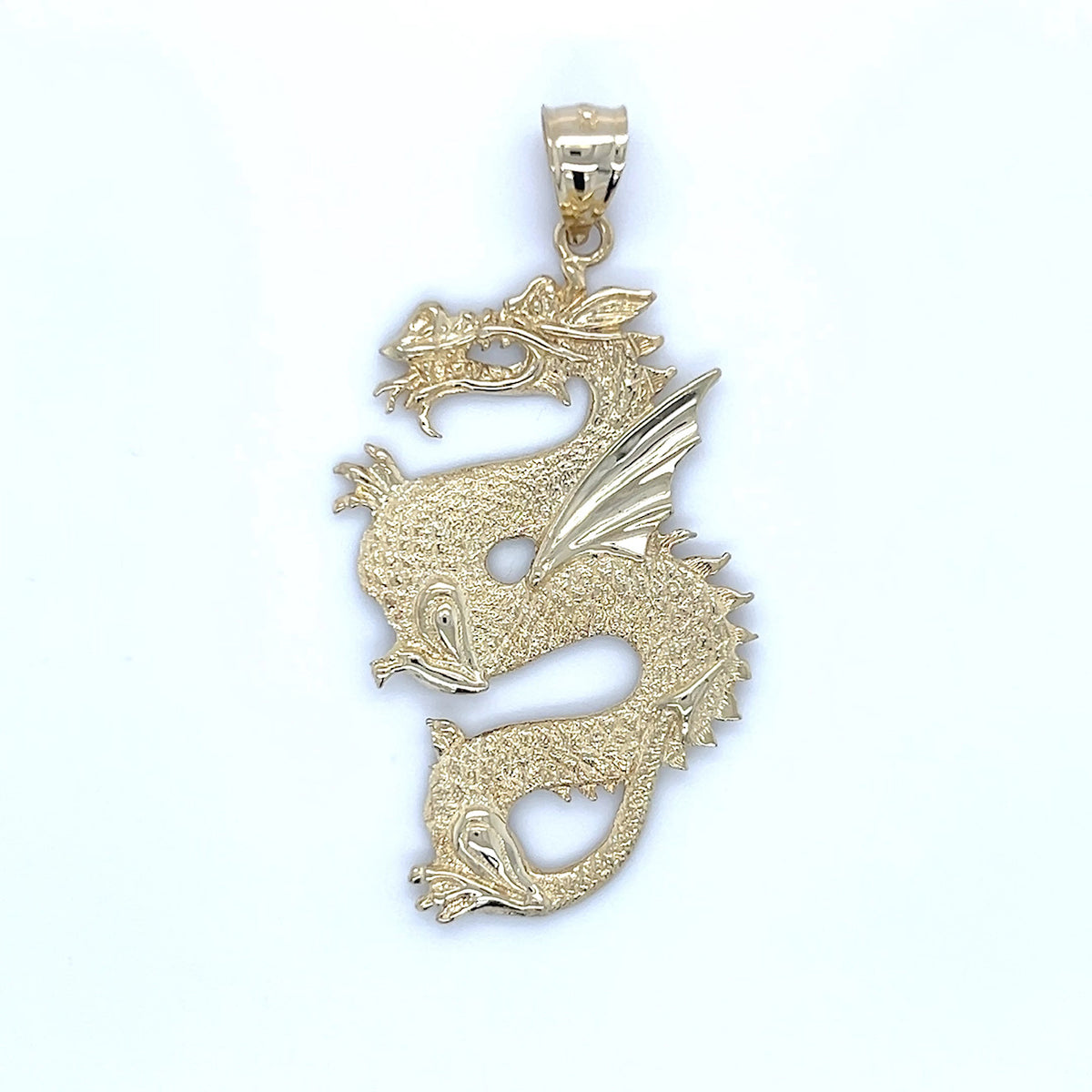10K Yellow Gold Dragon Pendant