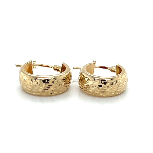 14K Yellow Gold Hoop Earrings