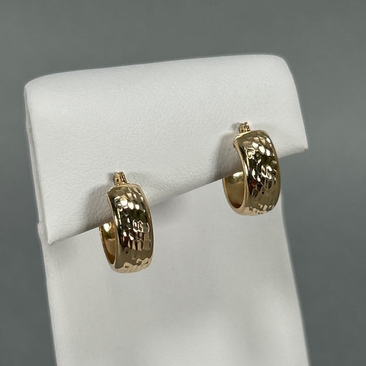 14K Yellow Gold Hoop Earrings
