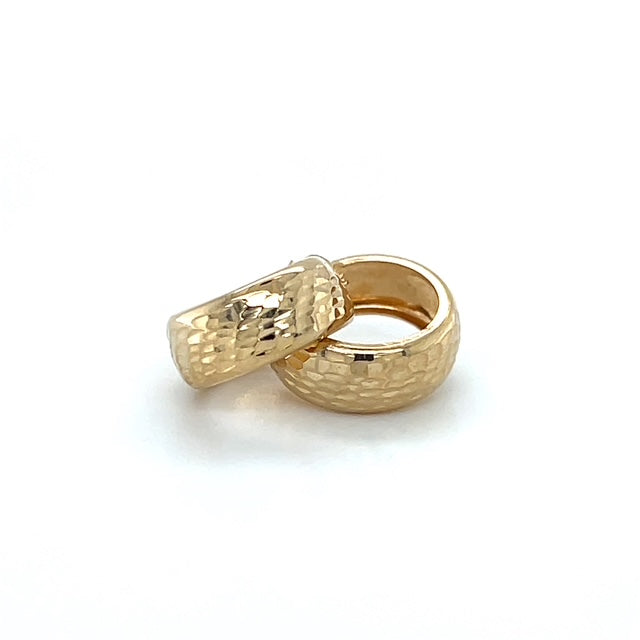 14K Yellow Gold Hoop Earrings