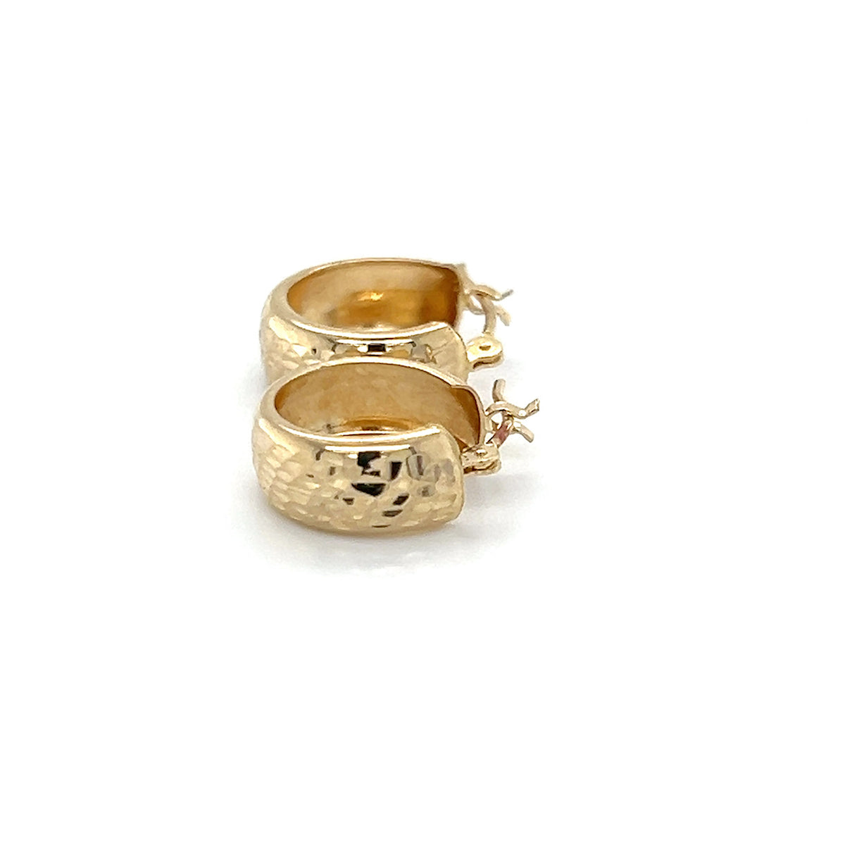 14K Yellow Gold Hoop Earrings