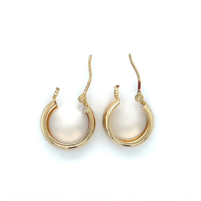 14K Yellow Gold Hoop Earrings