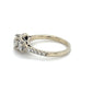 14K White Gold Diamond Lady's Fashion Ring; Size 6.5