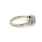 14K White Gold Diamond Lady's Fashion Ring; Size 6.5