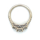 14K White Gold Diamond Lady's Fashion Ring; Size 6.5