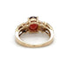 14K Yellow Gold Diamond & Stone Accent Ring; Size 5.25