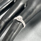 14K White Gold Diamond Lady's Fashion Ring; Size 5