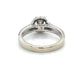 14K White Gold Diamond Lady's Fashion Ring; Size 5