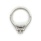14K White Gold Diamond Lady's Fashion Ring; Size 5