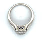 10K White Gold Diamond Lady's Fashion Ring; Size 7