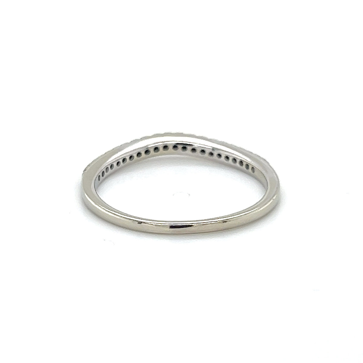 10K White Gold Diamond Lady's Fashion Ring; Size 9