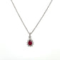 14K White Gold 18" Diamond & Stone Accent Necklace