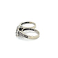 14K White Gold Diamond Lady's Wedding Ring Set; Size 7