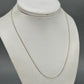 14K Yellow Gold 18" Chain; 0.6g