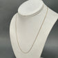 14K Yellow Gold 18" Chain; 0.6g