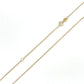 14K Yellow Gold 18" Chain; 0.6g