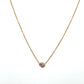 10K Rose Gold Diamond 18" Chain