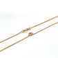 10K Rose Gold Diamond 18" Chain