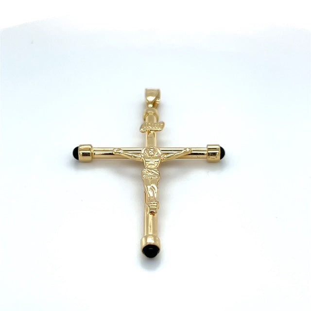 14K Yellow Gold Crucifix Pendant