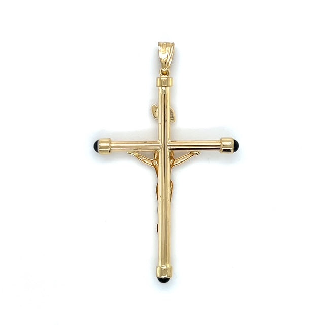 14K Yellow Gold Crucifix Pendant