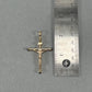 14K Yellow Gold Crucifix Pendant