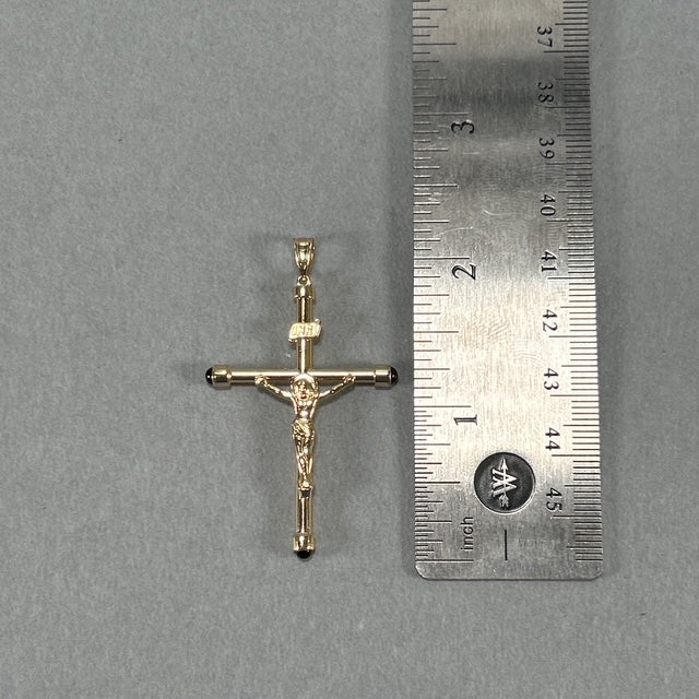 14K Yellow Gold Crucifix Pendant