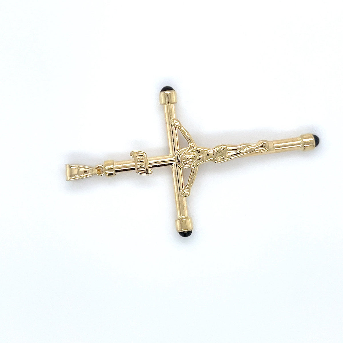 14K Yellow Gold Crucifix Pendant