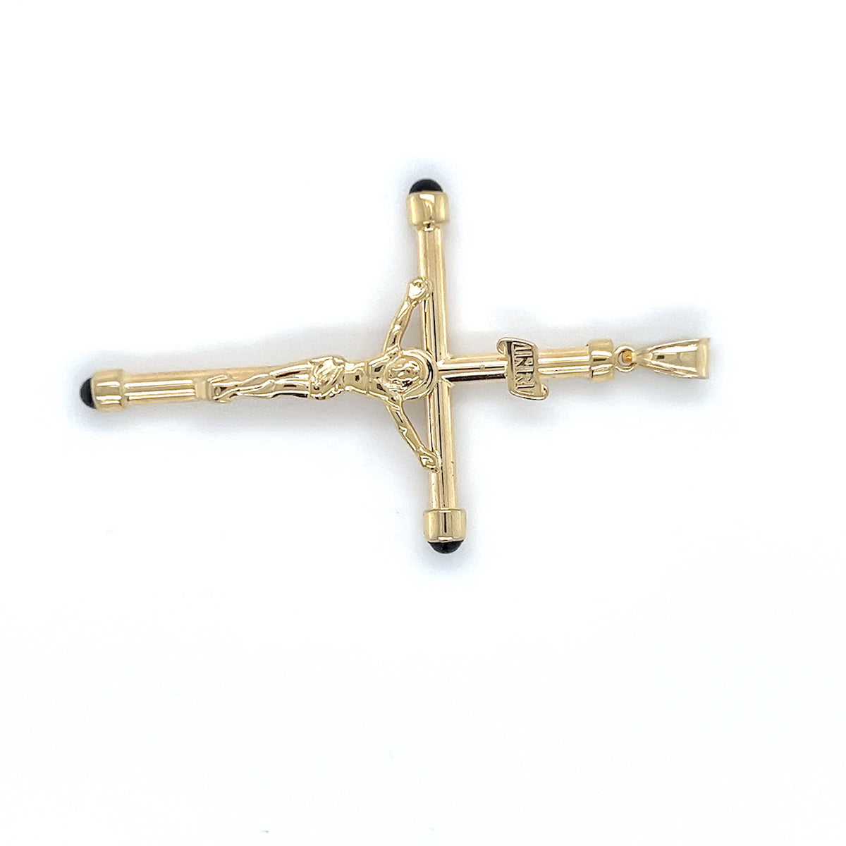 14K Yellow Gold Crucifix Pendant