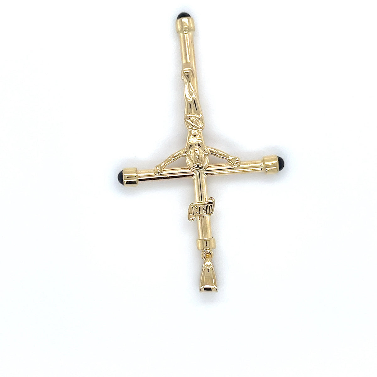 14K Yellow Gold Crucifix Pendant