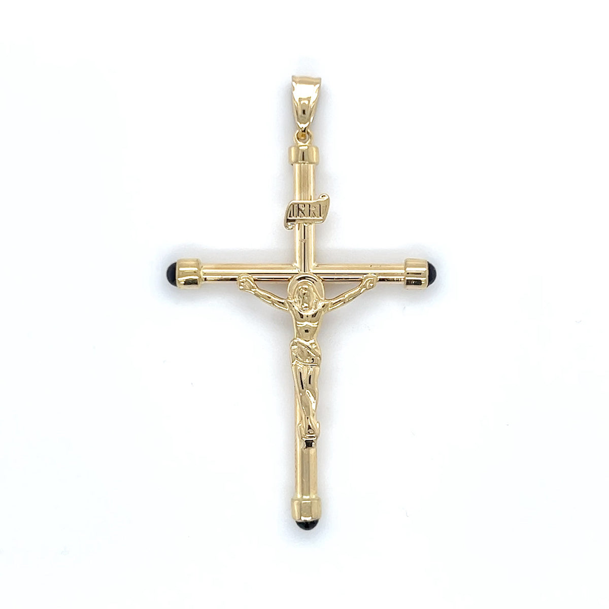 14K Yellow Gold Crucifix Pendant