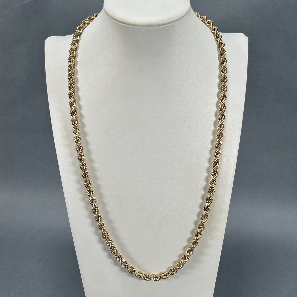 10K Yellow Gold 27" Rope Chain