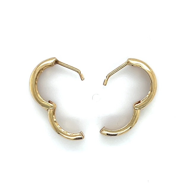14K Yellow Gold Hoop Earrings