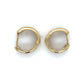 14K Yellow Gold Hoop Earrings