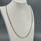 10K Yellow Gold 24" Figaro Chain