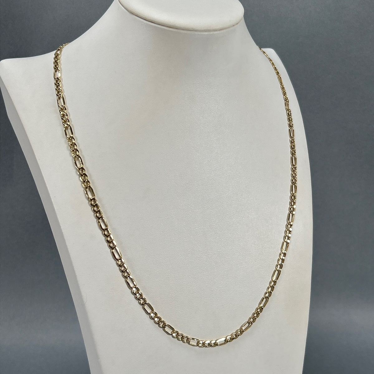 10K Yellow Gold 24" Figaro Chain