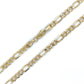 10K Yellow Gold 24" Figaro Chain