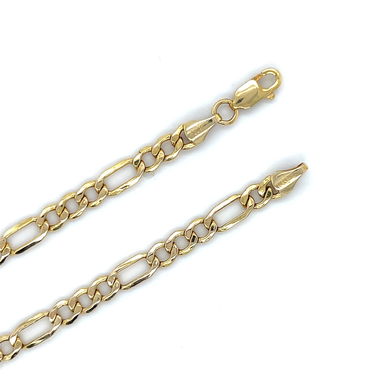10K Yellow Gold 24" Figaro Chain